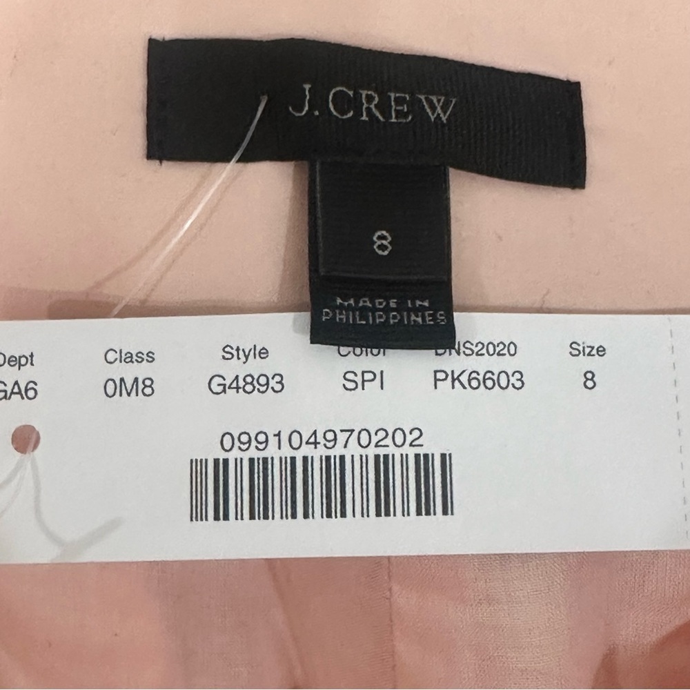 Jcrew Poplin Tie Waist Shorts Blush Pink - Picture 5 of 7
